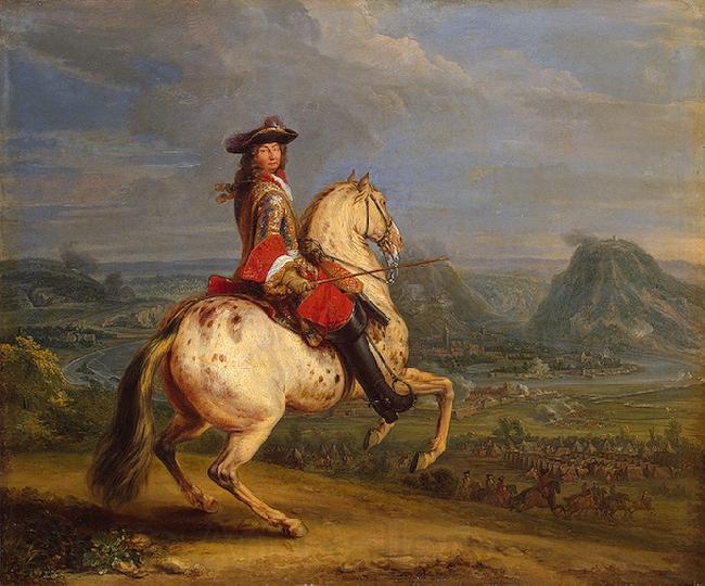 Adam Frans van der Meulen Louis XIV at the siege of Besancon France oil painting art